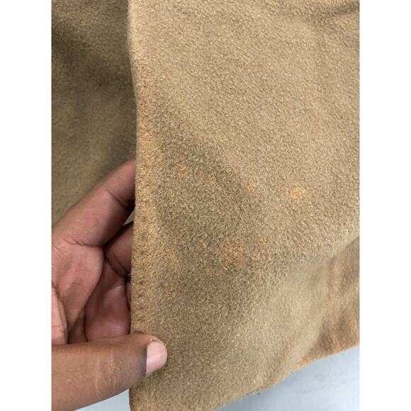 Smiths Bermuda Cashmere Coat Men SZ 44 S Vintage 1970s Made in England Tan Gent - Picture 4 of 10